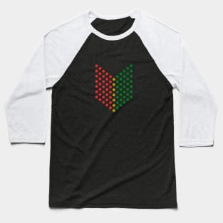 Rasta Arrowhead Reggae Circles Baseball T-Shirt